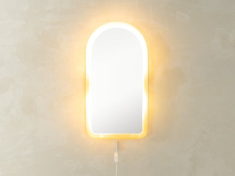 Lustro ścienne, złoty, szkło, Niemcy, lata 70. - 280129