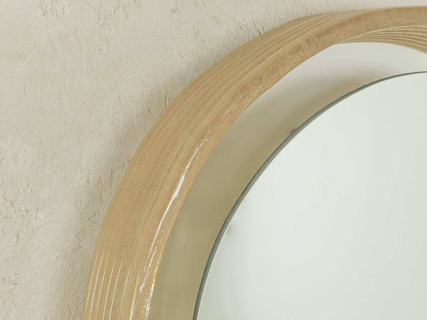Lustro ścienne, złoty, szkło, Niemcy, lata 70. - 280127