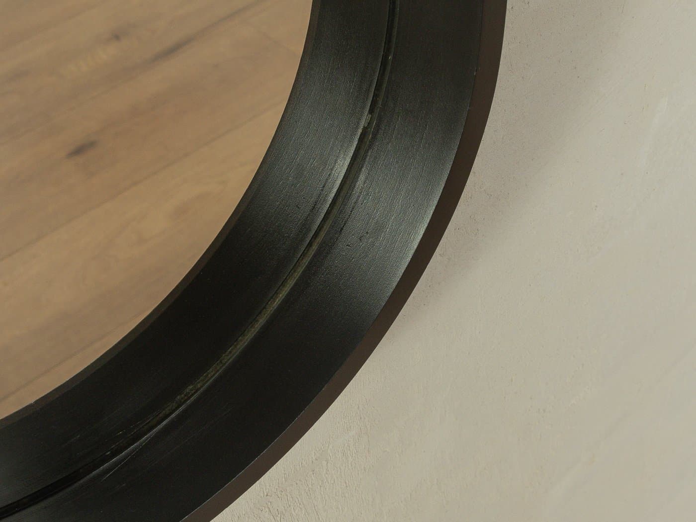 Lustro, czarne szkło, Niemcy, lata 80. - 280122