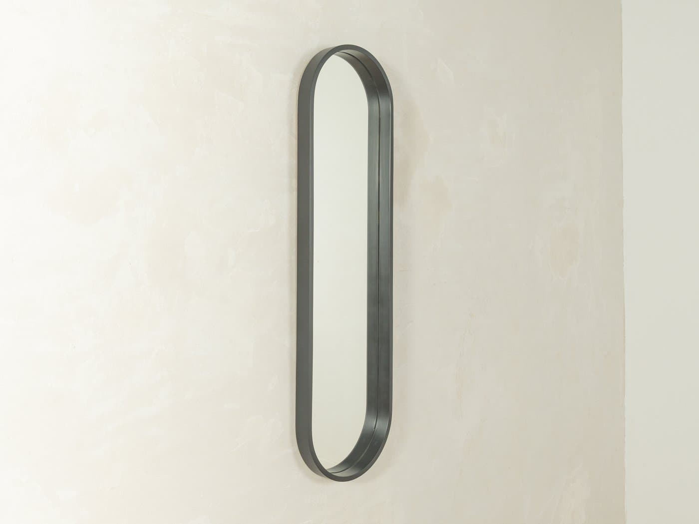 Lustro, czarne szkło, Niemcy, lata 80. - 280123