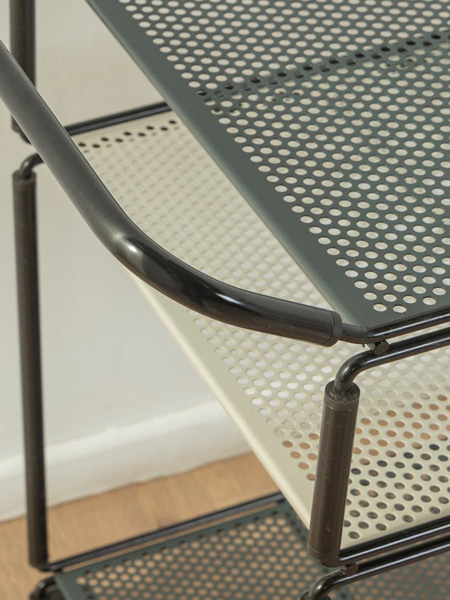 Wózek barowy KRI, metal czarny, proj. N. Gammelgaard, Ikea, Szwecja, lata 80. - 280106