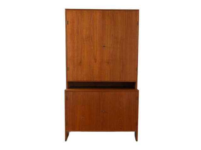 Komoda Ry 16, teak brązowy, proj. H. Wegner, Dania, lata 50. - WYMIARY