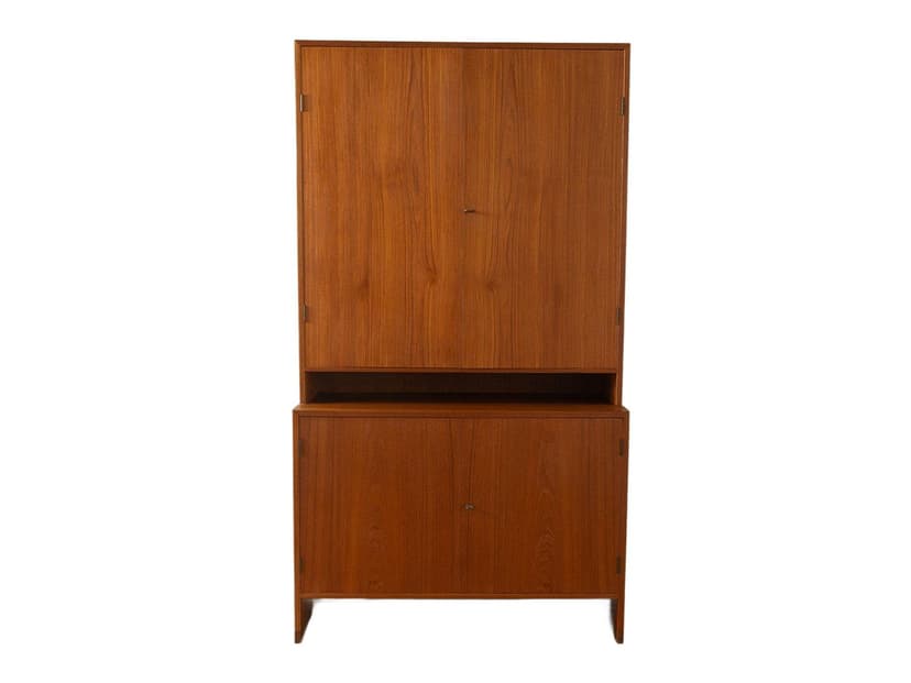 Komoda Ry 16, teak brązowy, proj. H. Wegner, Dania, lata 50.