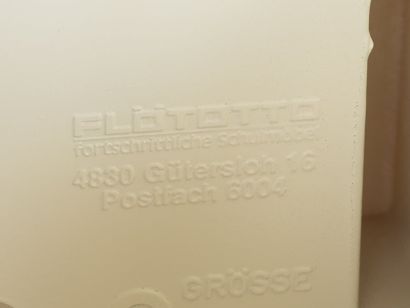 School Desk Space Age, white black plastic, black metal, by L. Colani, Germany, 1970s. - 280025