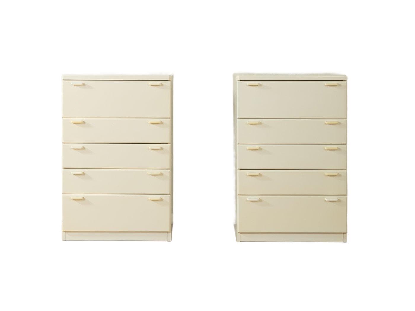 Para komód minimalistycznych, drewno beżowy, Niemcy, lata 80.