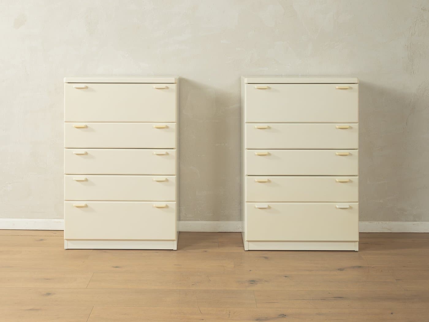 Para komód minimalistycznych, drewno beżowy, Niemcy, lata 80. - 279990