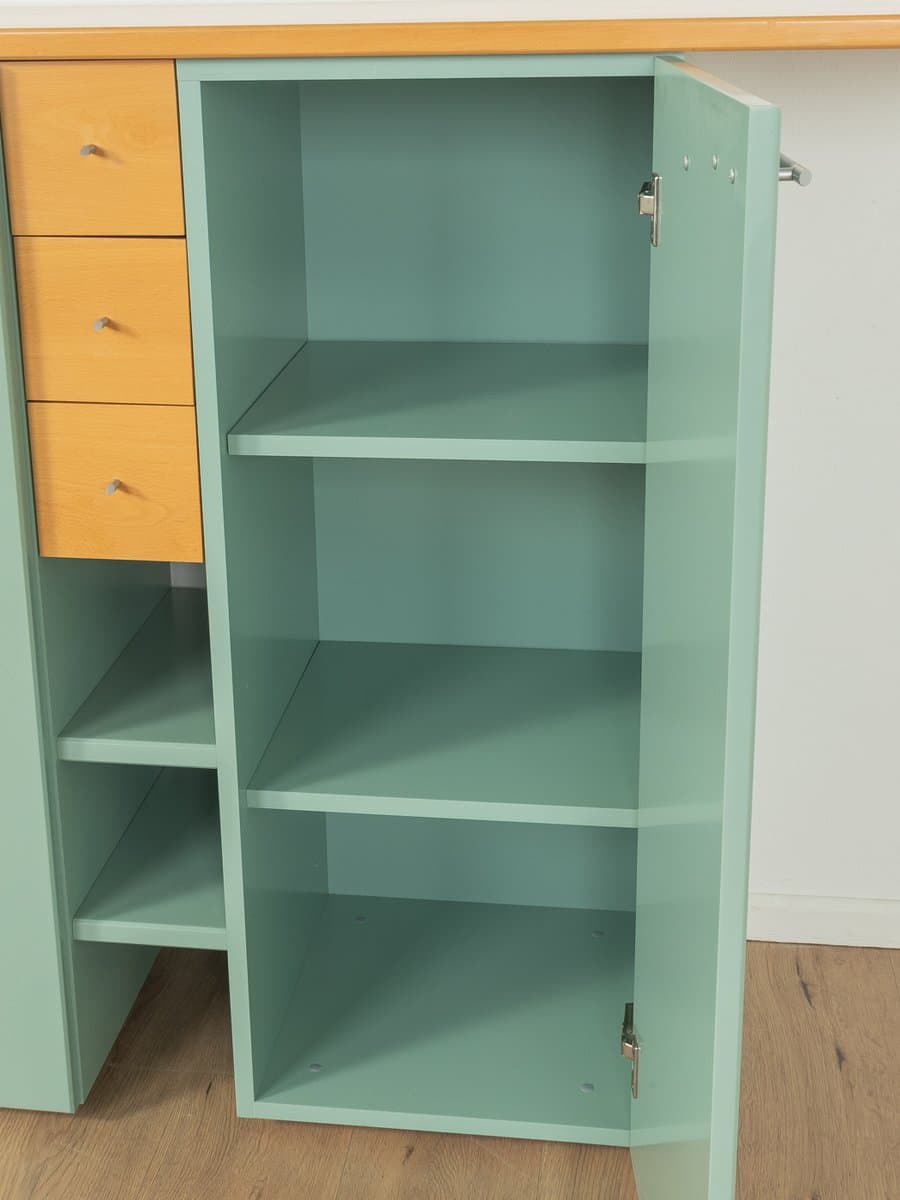 Komoda, zielony, jesion, proj. P. Maly, Niemcy, lata 80. - 279979