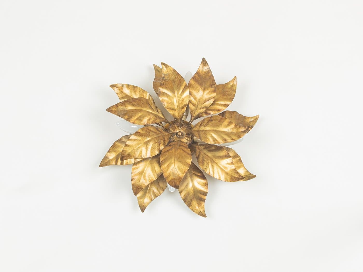 Kinkiet, złoty, metal, proj. H. Kögl, Niemcy, lata 70. - 279919