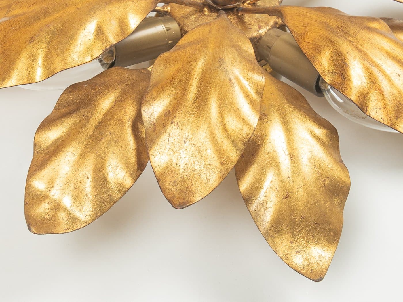 Kinkiet, złoty, metal, proj. H. Kögl, Niemcy, lata 70. - 279911