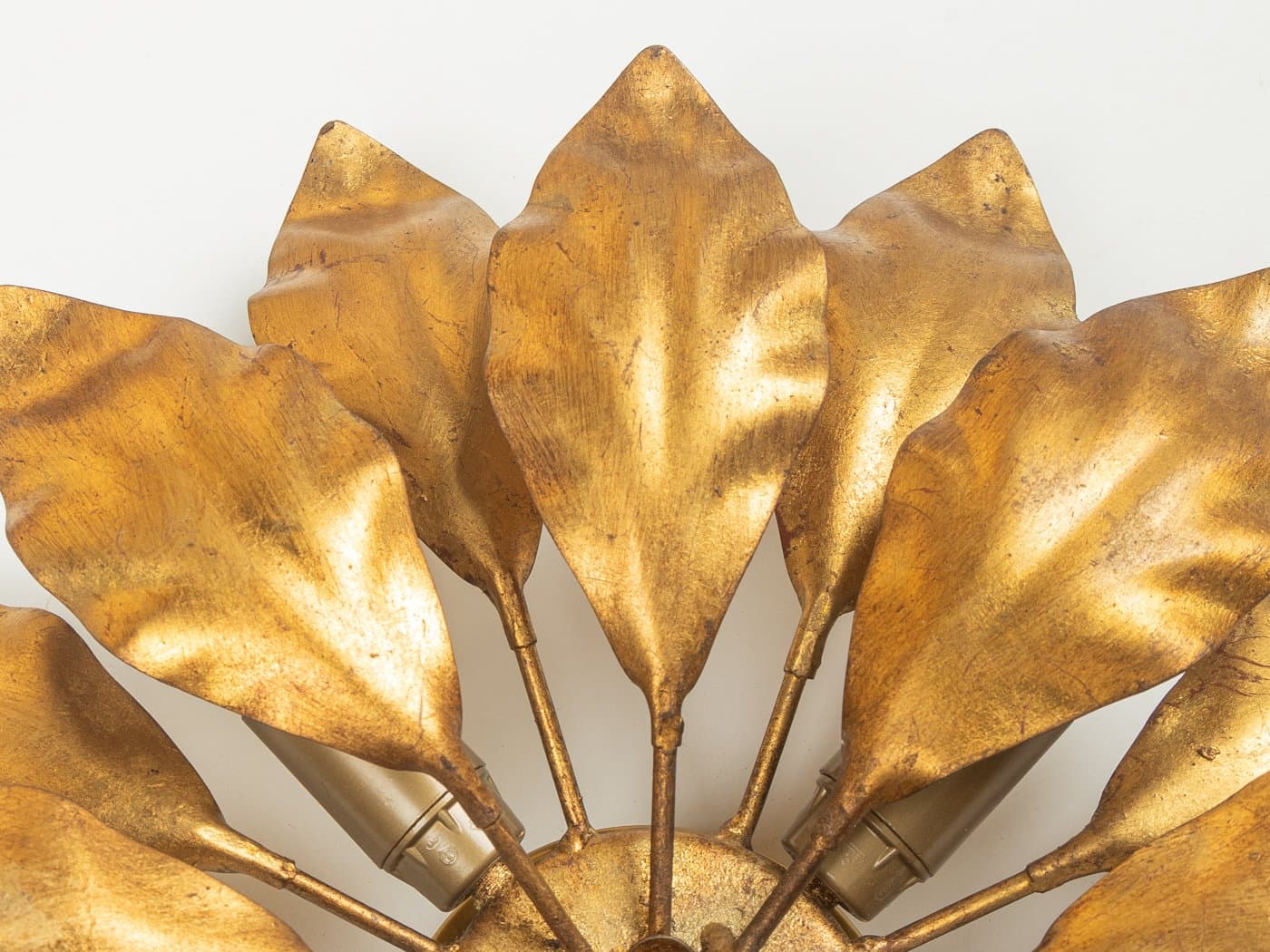 Kinkiet, złoty, metal, proj. H. Kögl, Niemcy, lata 70. - 279910