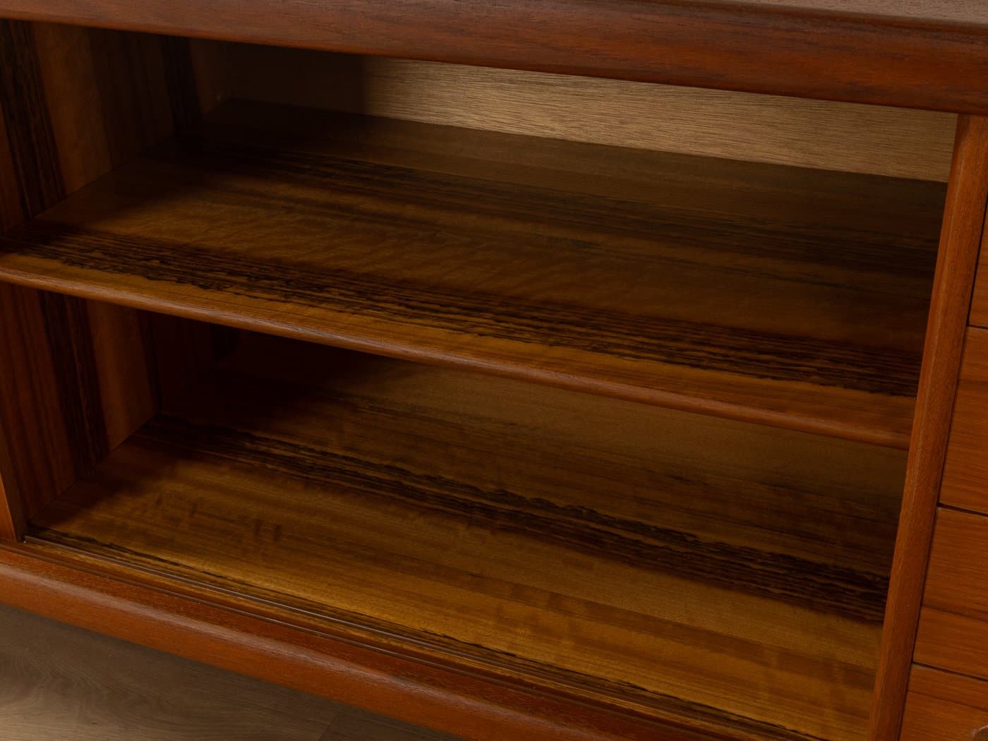 Kredens, teak brązowy, Dania, lata 60. - 279880