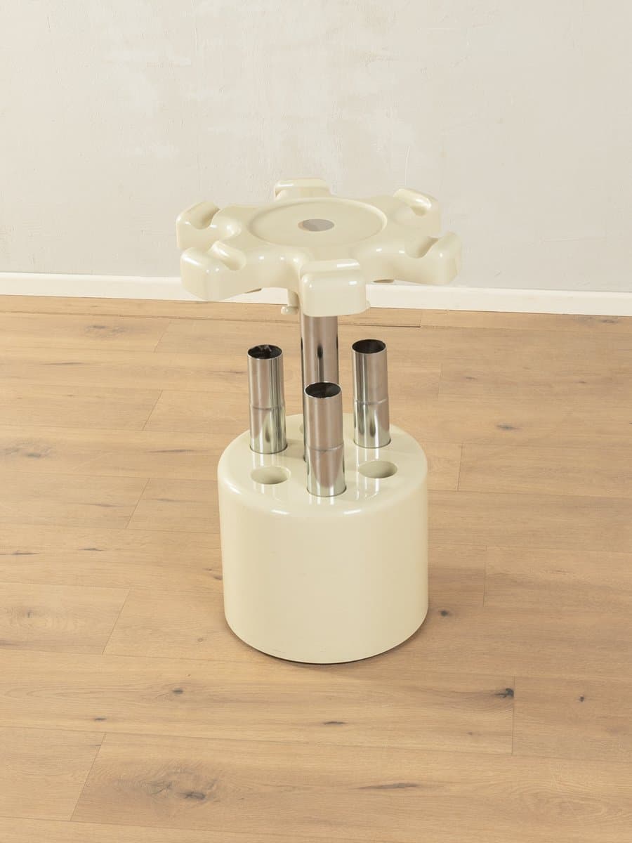 Wieszak stojący Space Age VIP, stal nierdzewna biała, proj. R. Lucci, P. Orlandini, Włochy, lata 70. - 279608