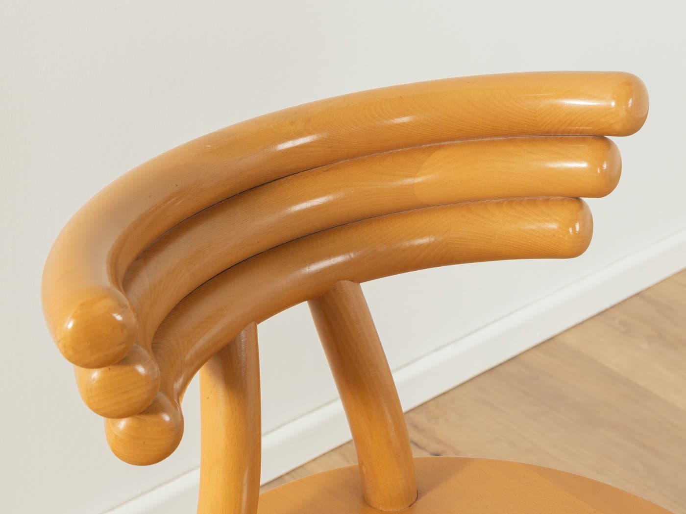 Pair of postmodern chairs, brown beech, Germany, 1980s - 279603