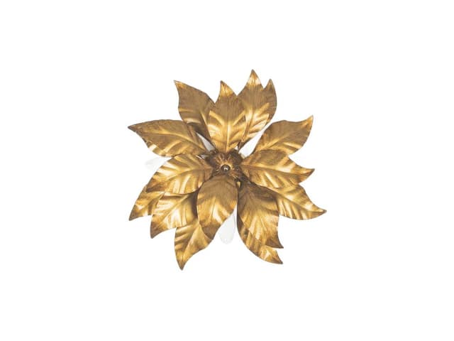 Kinkiet, złoty, metal, proj. H. Kögl, Niemcy, lata 70. - WYMIARY