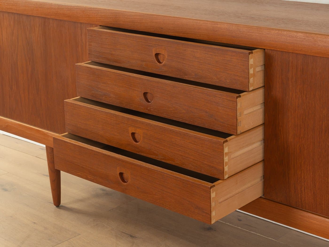 Sideboard Bramin, brown teak, Bramin Mobler, Denmark, 1960s. - 279450
