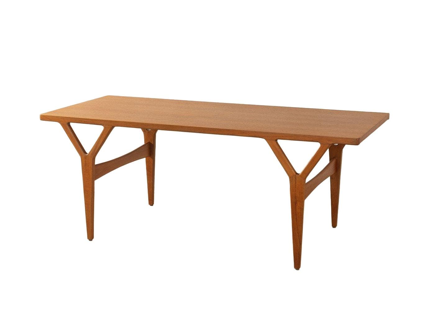 Stolik kawowy, teak brązowy, proj. K. Østervig, Jason Møbler, Dania, lata 60.