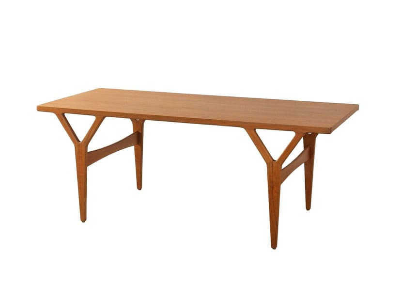 Stolik kawowy, teak brązowy, proj. K. Østervig, Jason Møbler, Dania, lata 60.