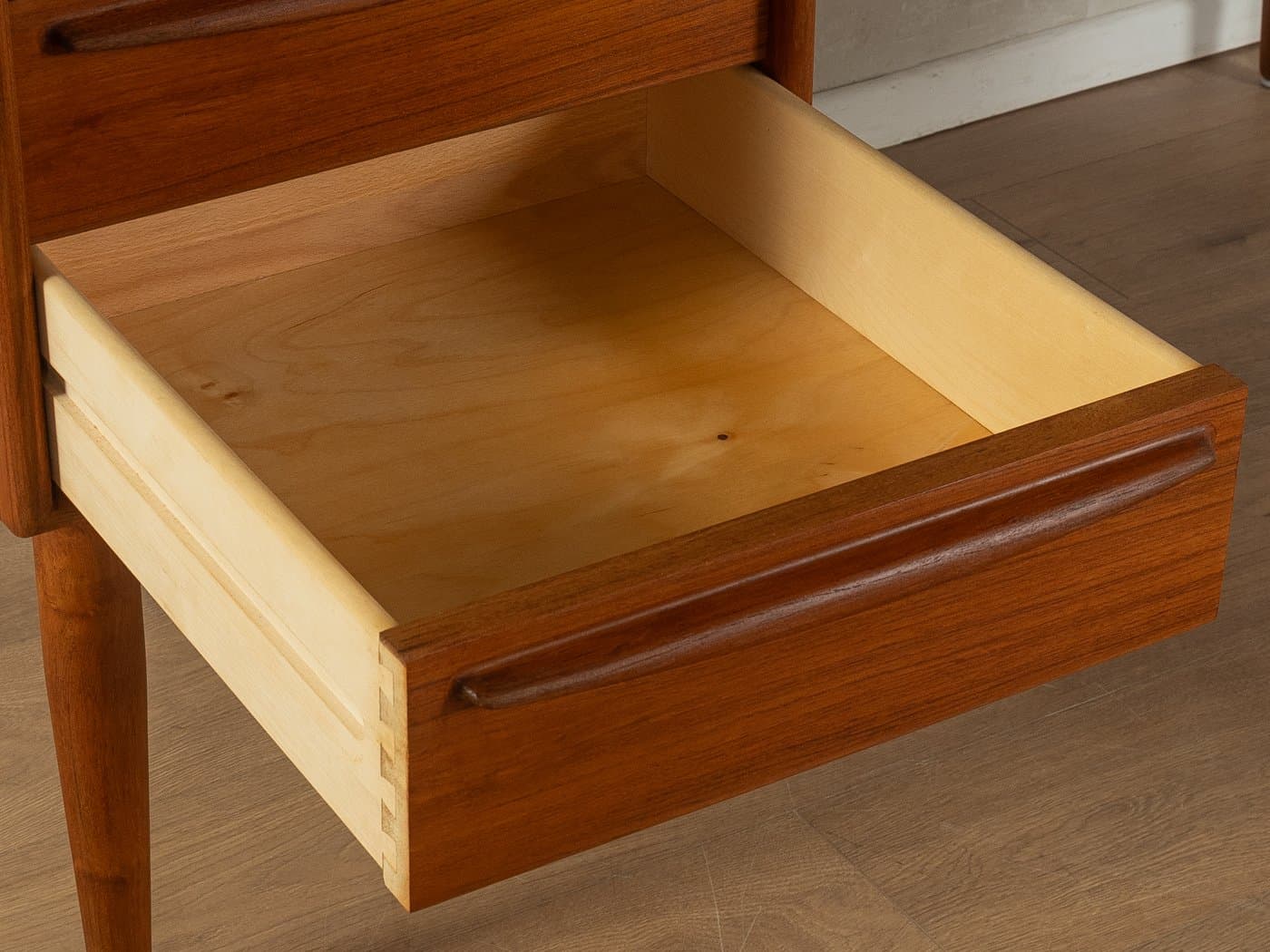 Freestanding desk, brown teak, by S. A. Madsen, Denmark, 1960s. - 279401