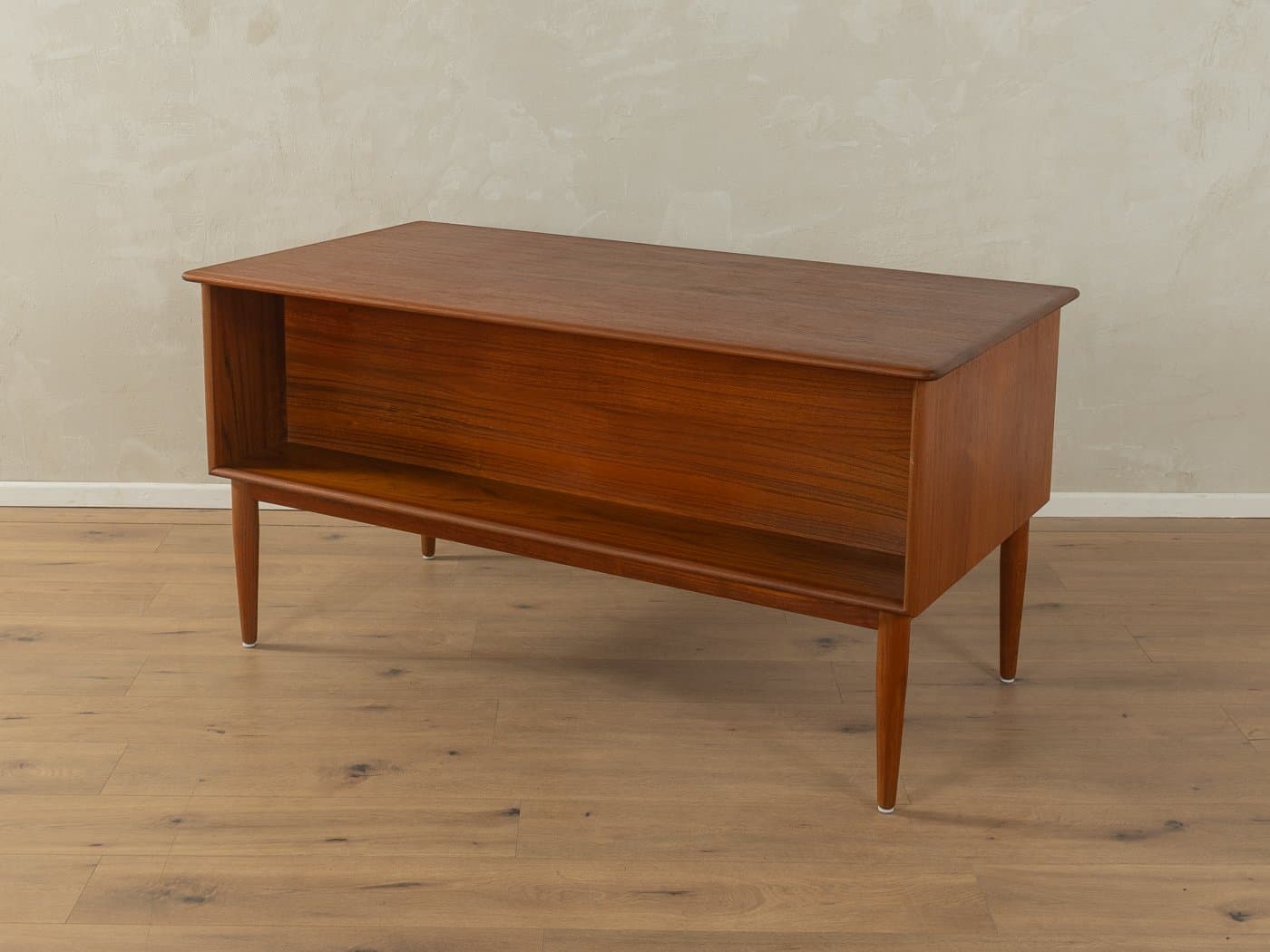 Freestanding desk, brown teak, by S. A. Madsen, Denmark, 1960s. - 279398