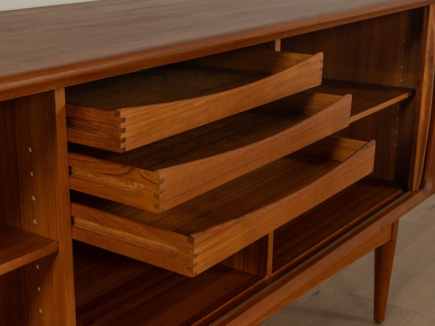 Sideboard 156, brązowy, teak, Dania, lata 60. - 279327