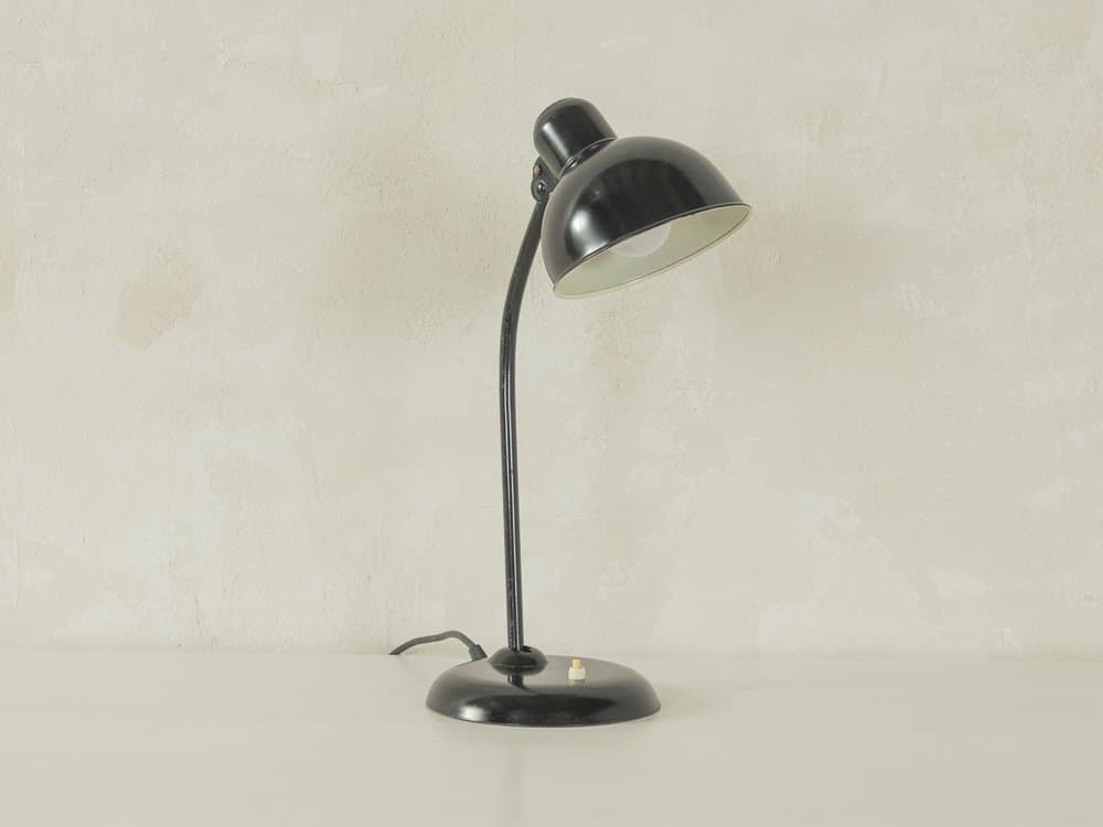 Table Lamp 6556, black, chromed steel, by C. Dell, Kaiser Idell, Germany, 1930s. - 279304