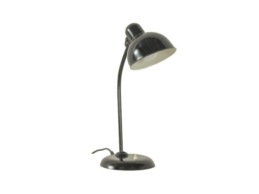 Lampa stołowa 6556, czarny, stal chromowana, proj. C. Dell, Kaiser Idell, Niemcy, lata 30.