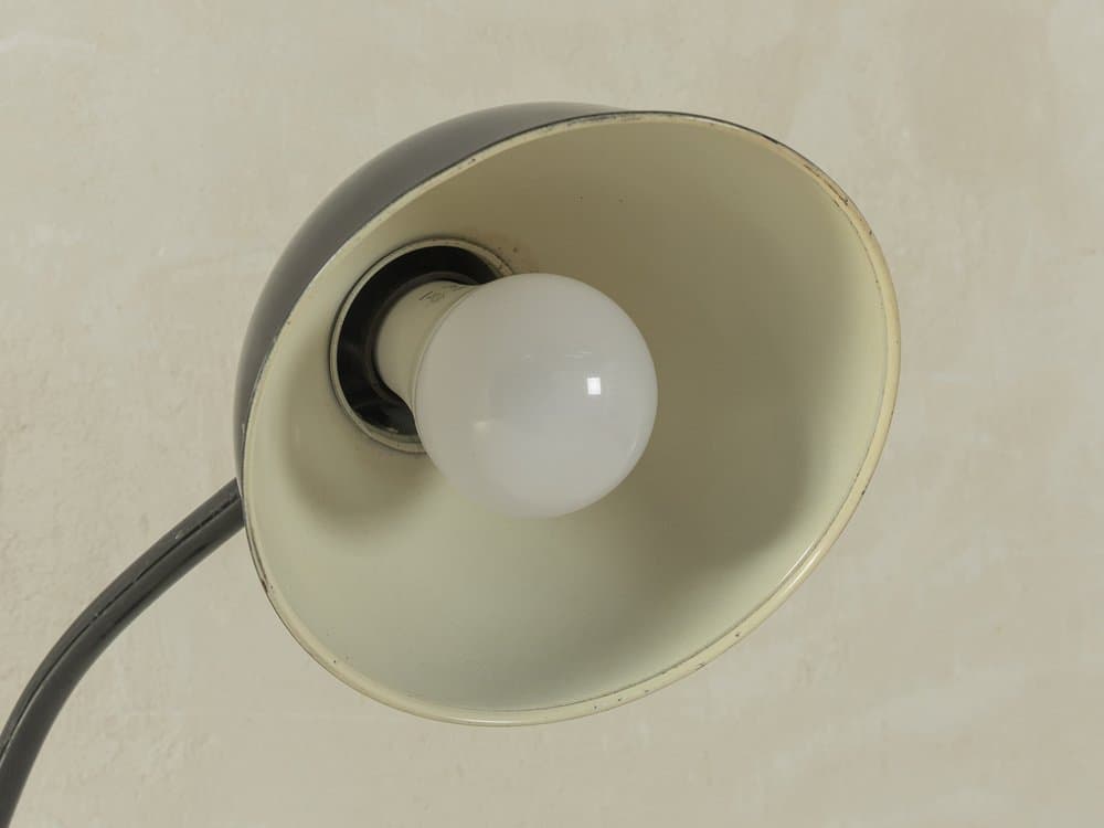 Table Lamp 6556, black, chromed steel, by C. Dell, Kaiser Idell, Germany, 1930s. - 279297