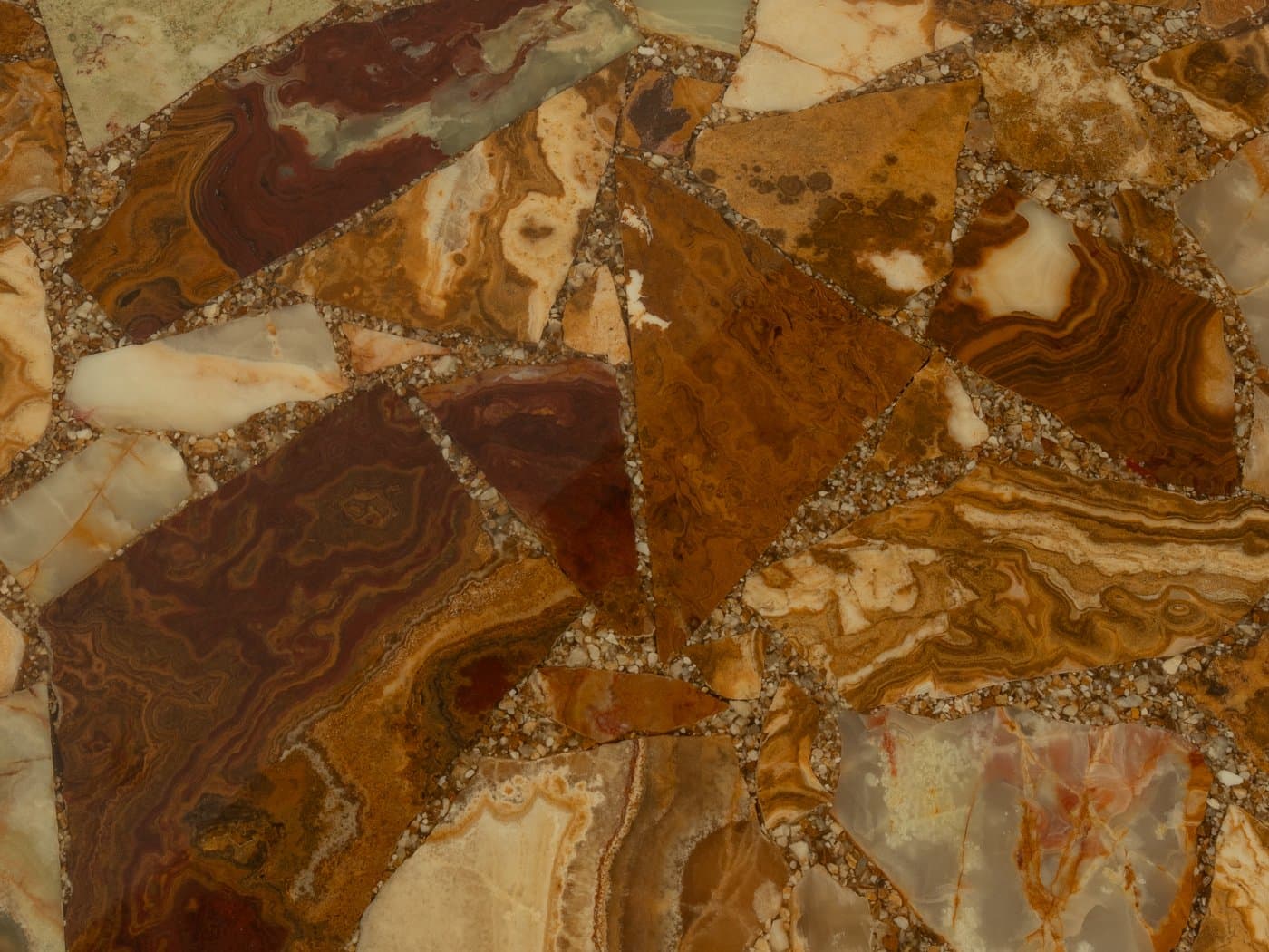 Coffee Table, brown onyx, silver stainless steel, Germany, 1960s. - 279282