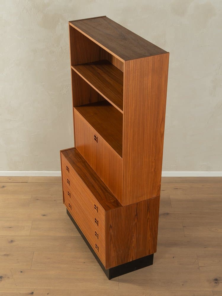 Sekretarzyk, teak brązowy, Niemcy, lata 60. - 279239