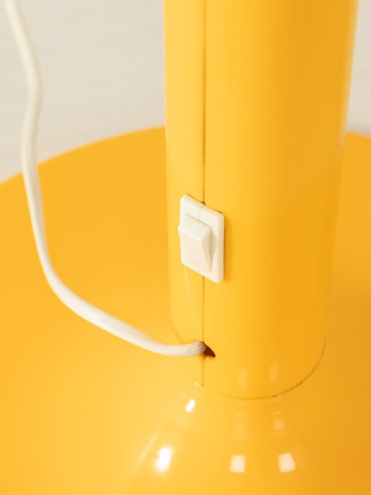 Desk Lamp Tube, yellow, metal, plastic, Ateljé Lyktan, Sweden, 1970s. - 279202
