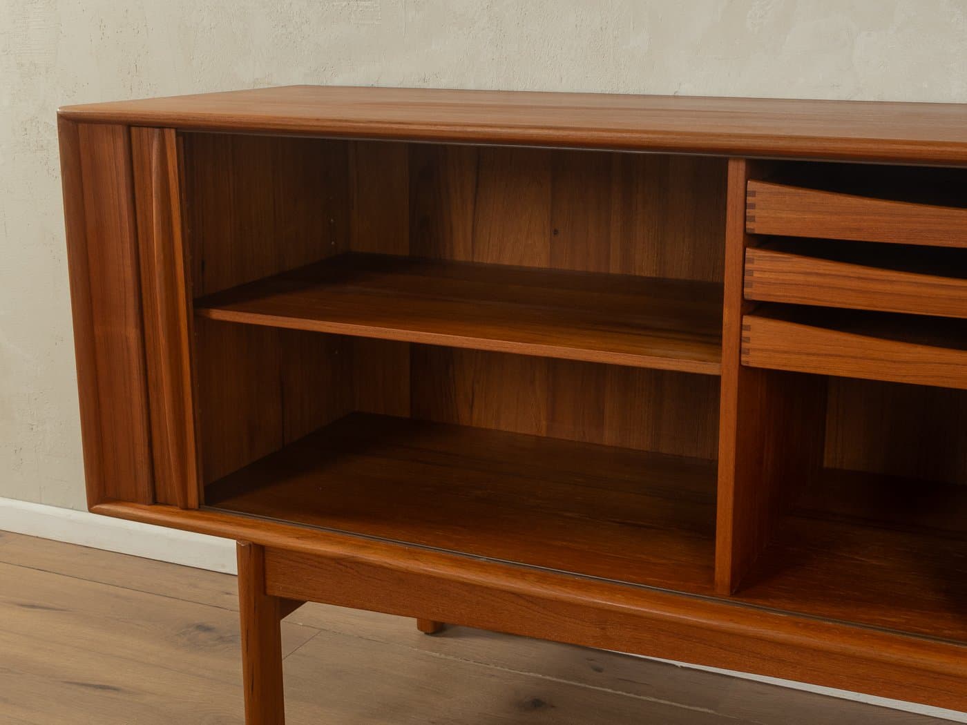 Kredens, brązowy, teak, Dania, lata 60. - 279117