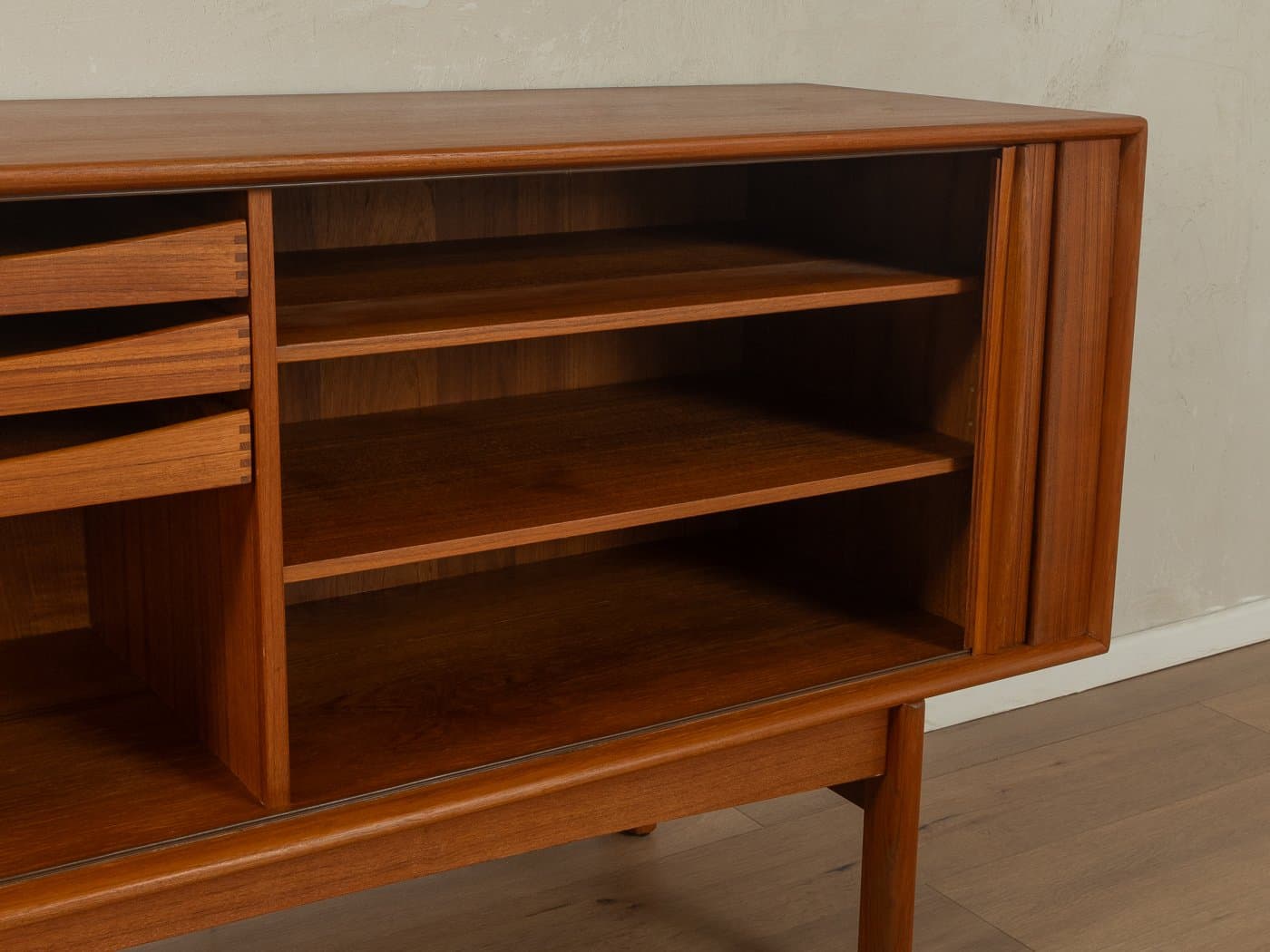 Kredens, brązowy, teak, Dania, lata 60. - 279120