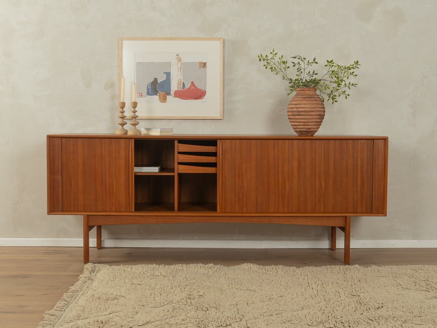 Kredens, brązowy, teak, Dania, lata 60. - 279110