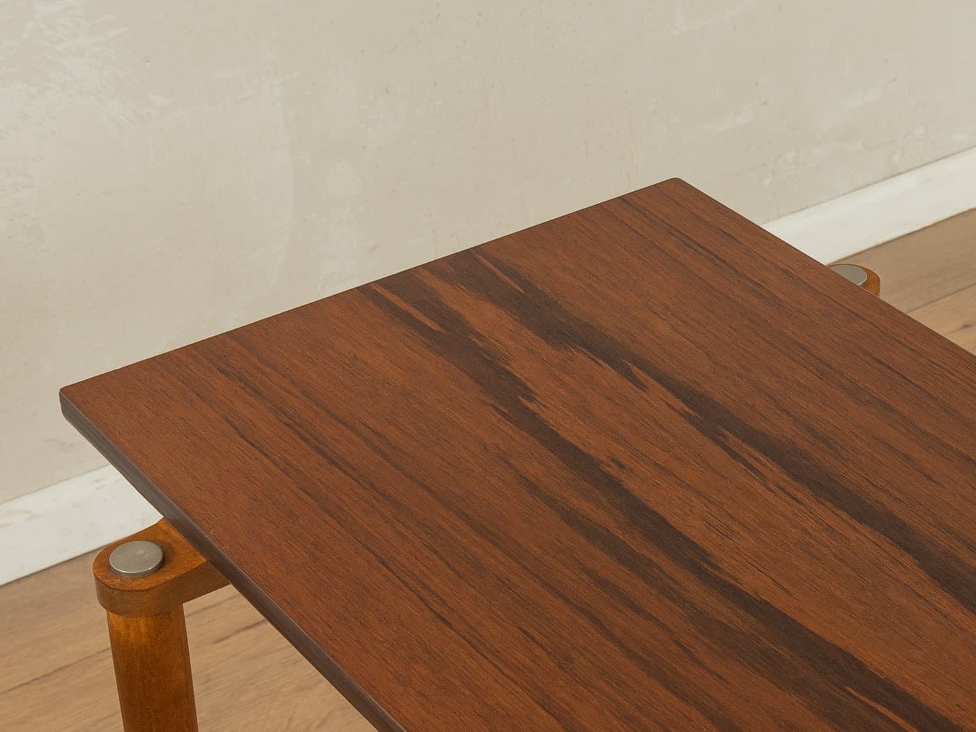 Zestaw trzech stolików wsuwanych, brązowy, buk, orzech, Dania, lata 60. - 279106