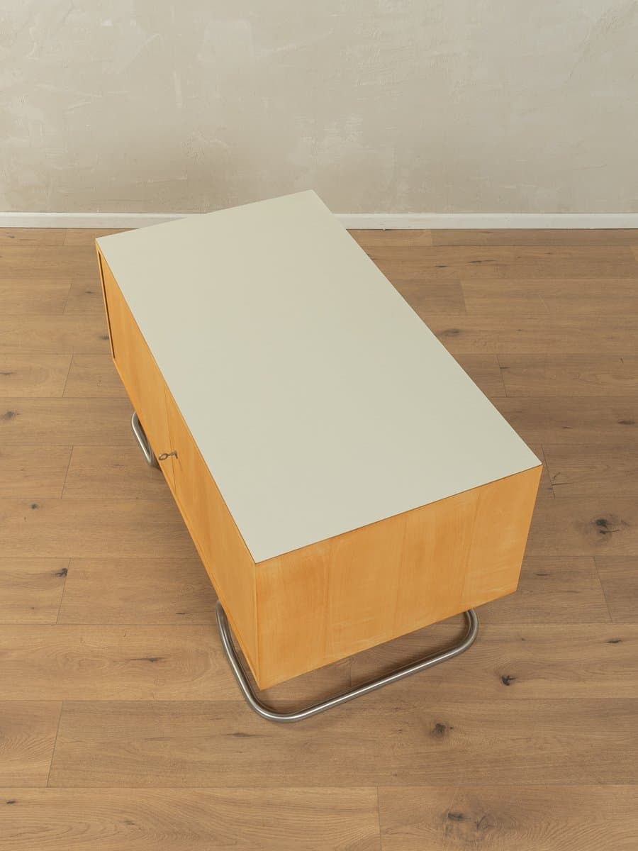 Sideboard, czereśnia, stal nierdzewna, Formica kremowa, WK Möbel, Niemcy, lata 60. - 279074