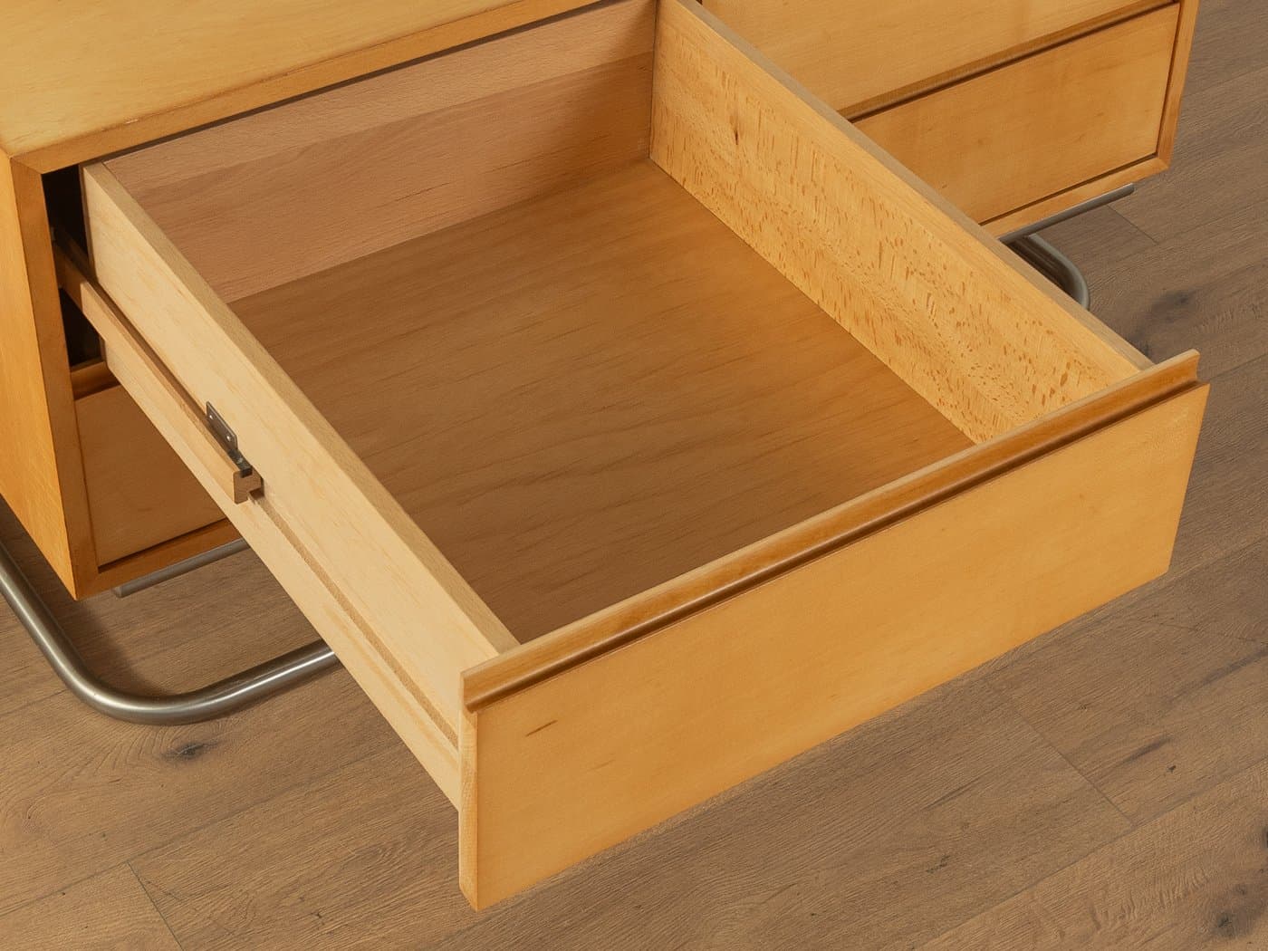 Komoda, wiśnia brąz, stal nierdzewna, WK Möbel, Niemcy, lata 60. - 279067