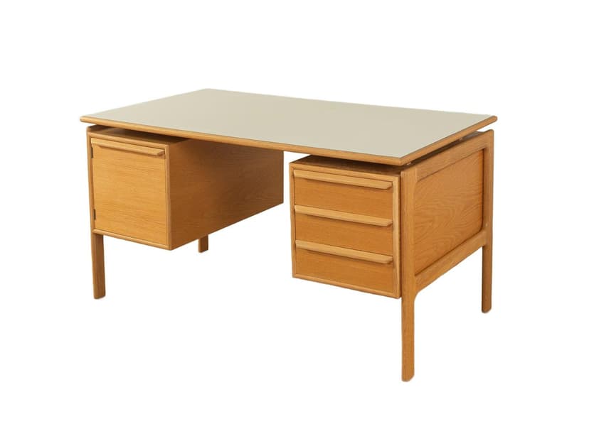 Desk, beige oak, by A. Vodder, Denmark, 1960s
