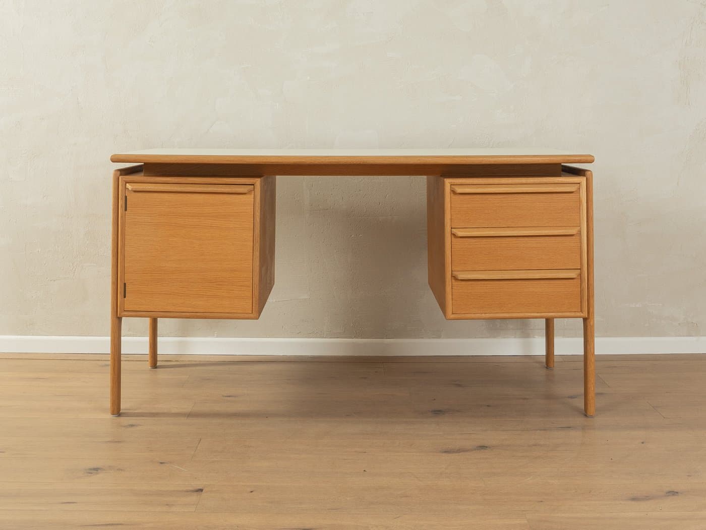 Desk, beige oak, by A. Vodder, Denmark, 1960s - 279039