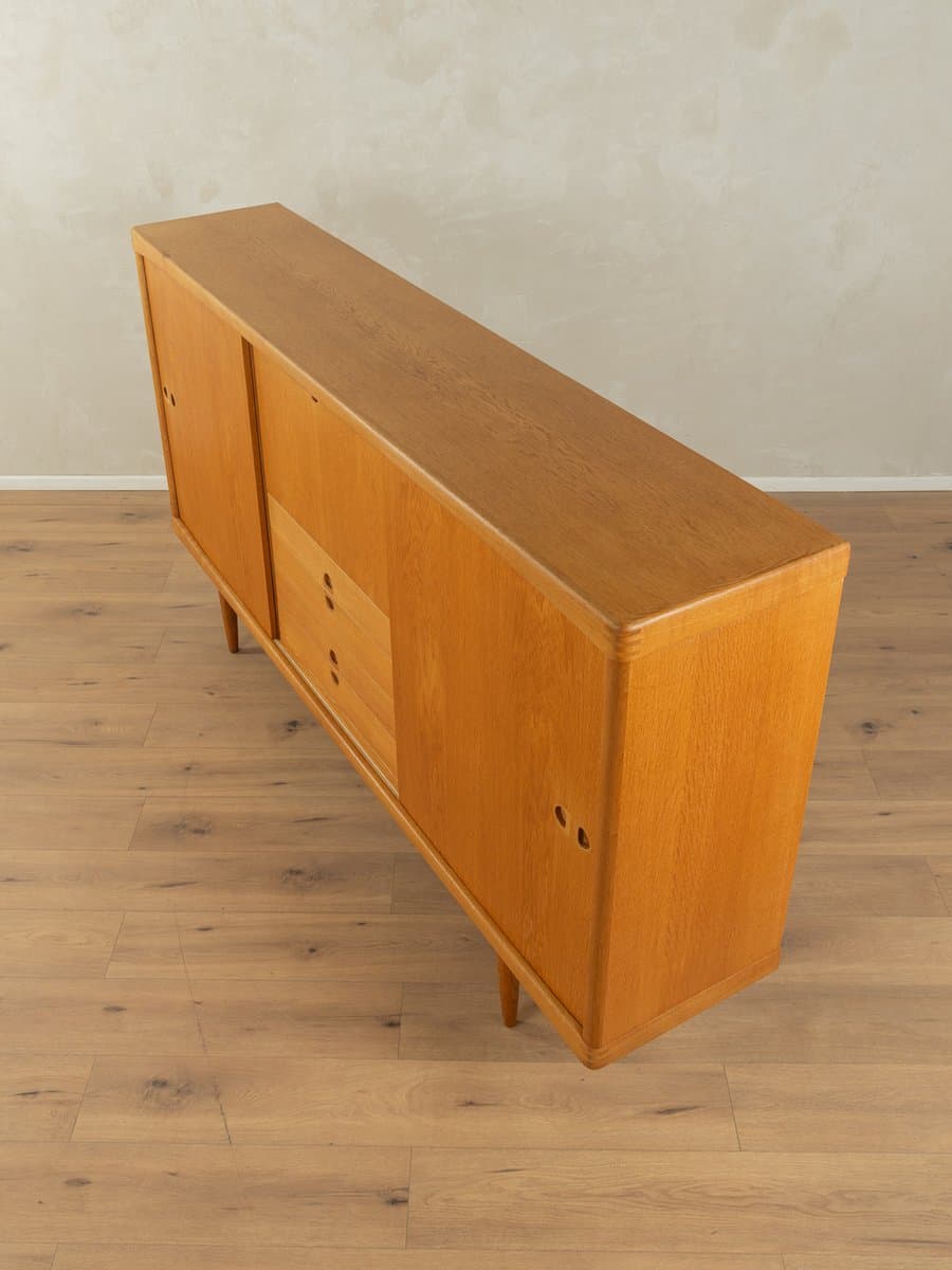 Highboard, brown oak, by H.W. Klein, Bramin, Denmark, 1960s. - 278985