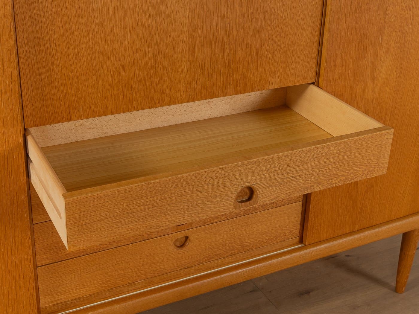 Highboard, brown oak, by H.W. Klein, Bramin, Denmark, 1960s. - 278989