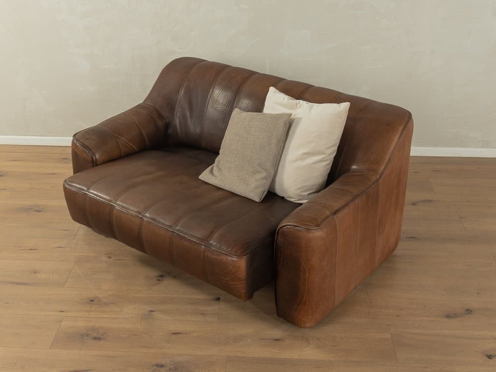 Sofa DS-44, brązowy, skóra, de Sede, Szwajcaria, lata 70. - 278974
