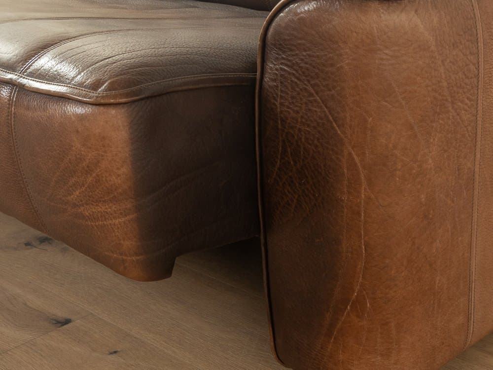 Sofa DS-44, brązowy, skóra, de Sede, Szwajcaria, lata 70. - 278979