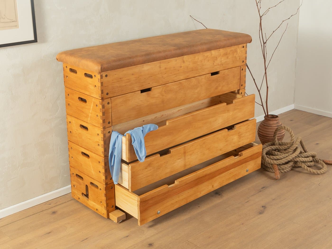 Komoda, brązowy, buk, Niemcy, lata 60. - 278945