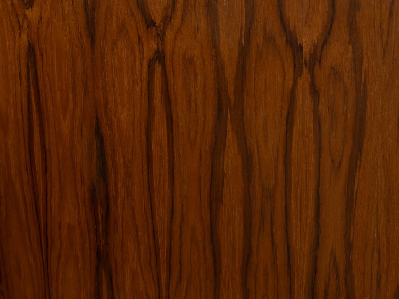 Sideboard, teak brązowy, proj. H. Kjaernulf, Dania, lata 60. - 278931