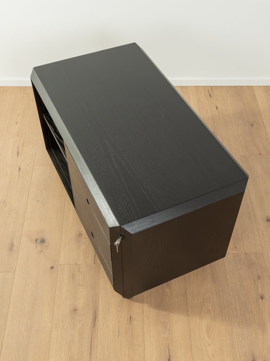 Komoda Talete, jesion czarny, plastik czarny, proj. P. Ghianda, G. Regondi, Niemcy, lata 80. - 278908