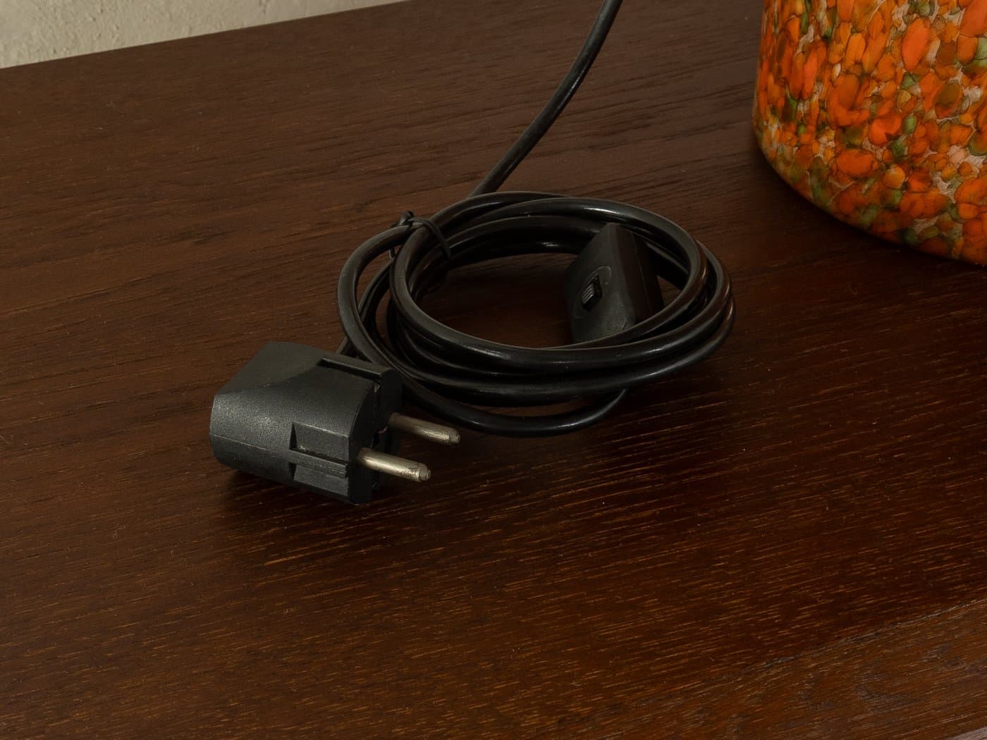 Table Lamp Mushroom, orange glass, Peill & Putzler, Germany, 1970s. - 278857