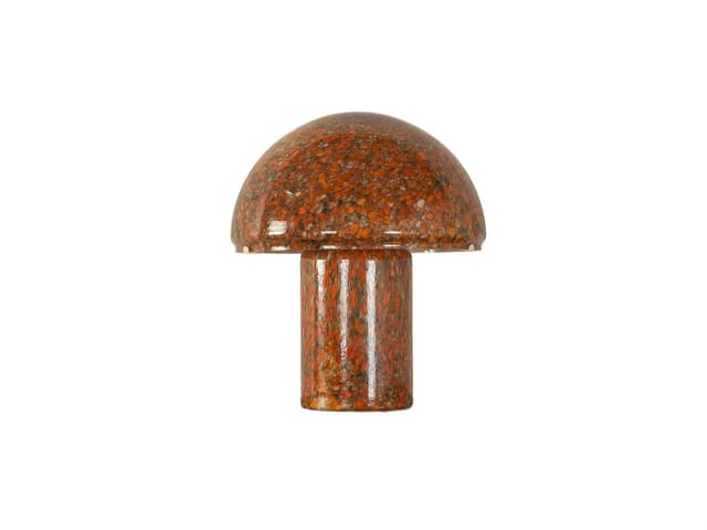 Table Lamp Mushroom, orange glass, Peill & Putzler, Germany, 1970s. - DIMENSION
