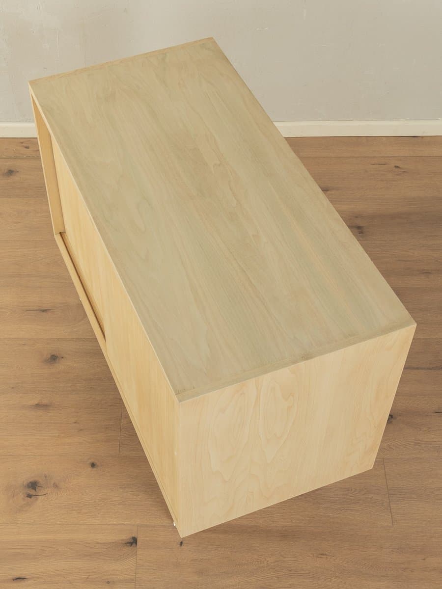 Komoda skandynawska, orzech beżowy, stal biała, Niemcy, lata 50. - 278812