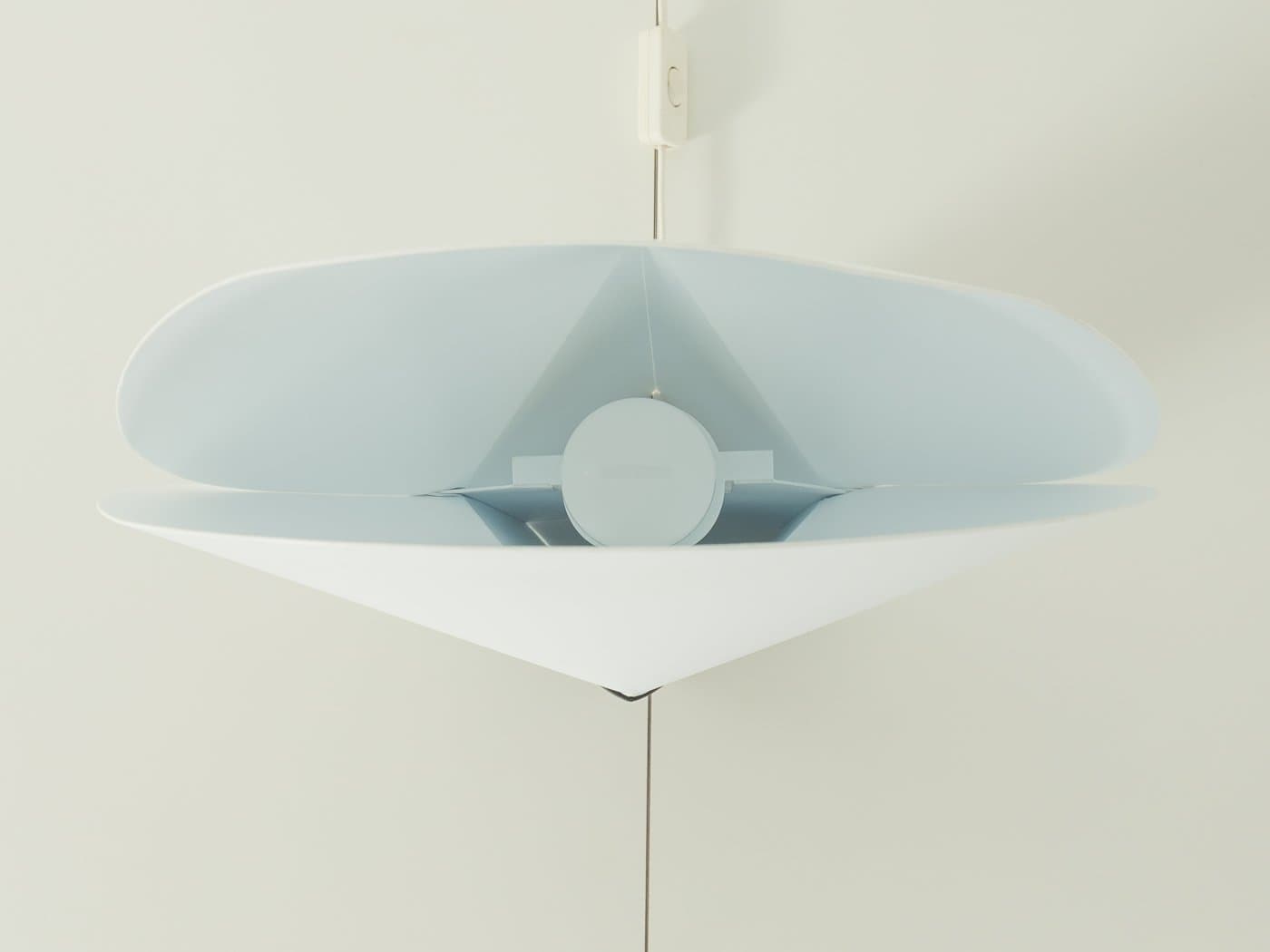 Lampa stołowa Moon, plastik czarny, plastik biały, proj. S. Parker, Slamp, Włochy, lata 90. - 278696