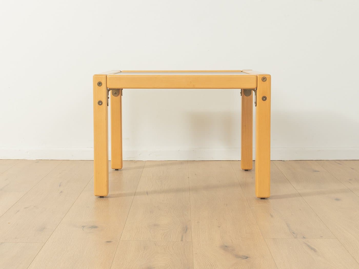 Coffee Table Profilsystem, beech, blue Formica, Flötotto, Germany, 1970s. - 278634
